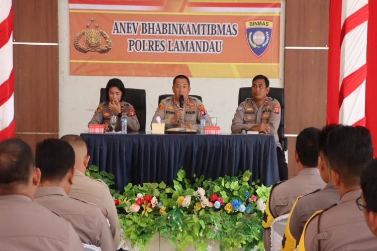 Anev Bhabinkamtibmas, Ini Pesan Kapolres Lamandau