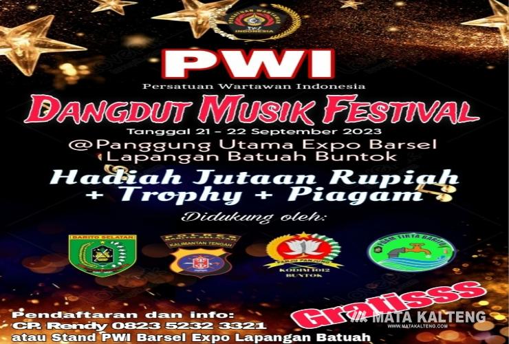 PWI Barsel Gelar Dangdut Musik Festival