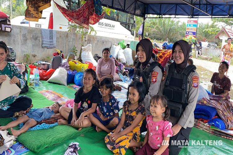 Bawa Tawa Bahagia, Polda Kalteng Berikan Trauma Healing Bagi Anak-anak di PT HMBP