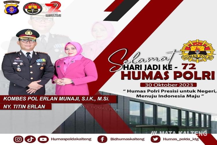 Hari Jadi Humas Polri ke-72, Kabidhumas Polda Kalteng Ajak Personel Bekerja Presisi