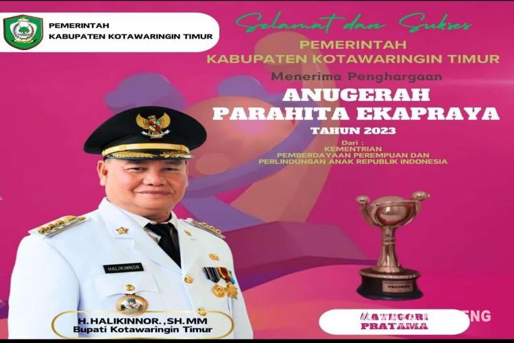 Mantap!! Kotim Raih Eka Anugerah Parahita Ekapraya