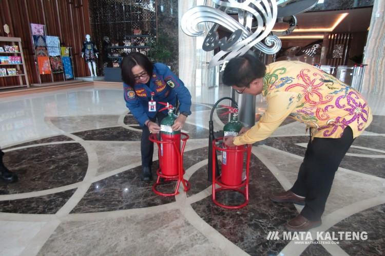 Gedung BI Kalteng Lulus Inspeksi Proteksi Kebakaran