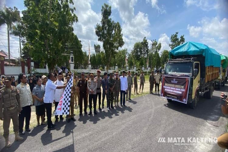 KPU Sukamara Distribusikan Logistik Pemilu ke Lima Kecamatan 