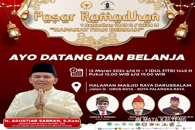 DAD Kalteng Gelar Pasar Ramadhan Kapakat Itah Berkah 