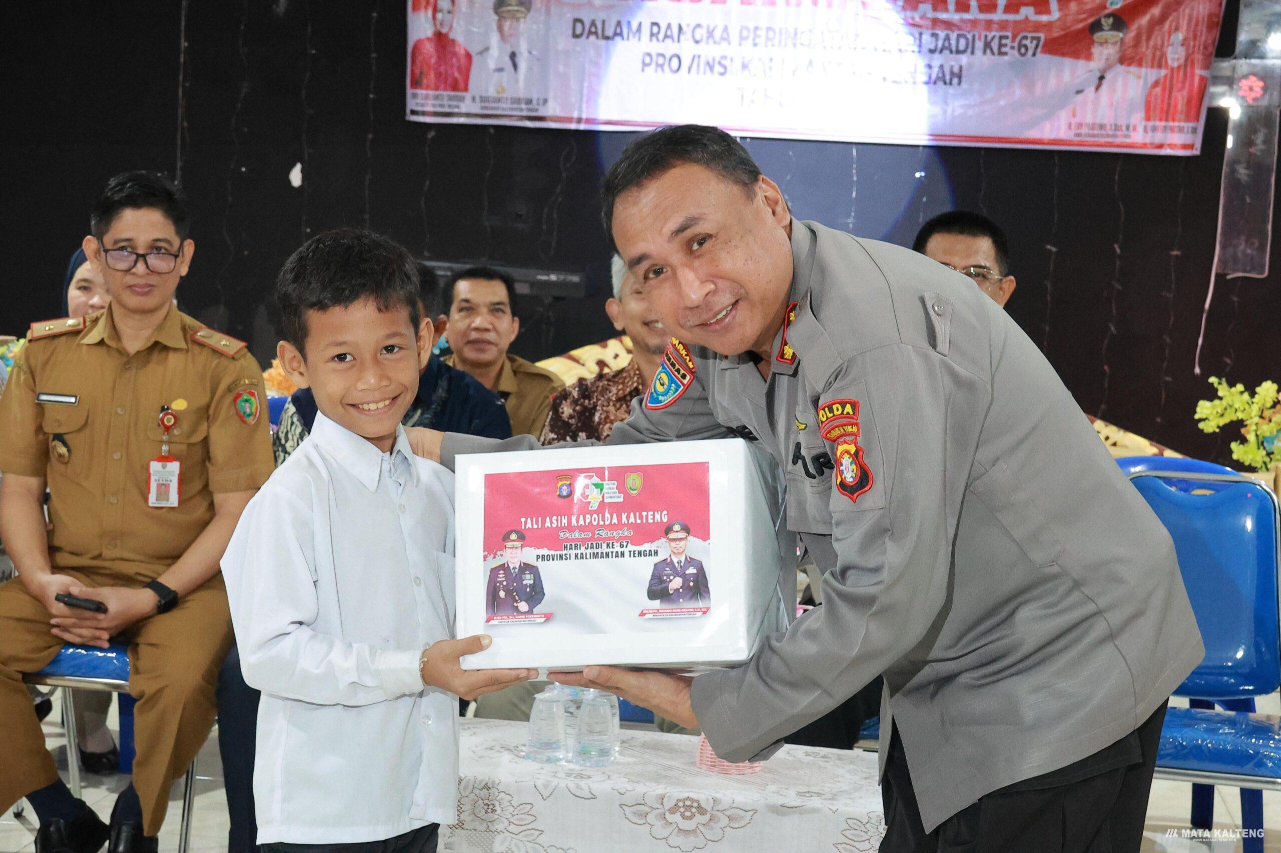 Peringati Hari Jadi Kalteng ke-67, Polda Bersama Pemda Anjangsana ke LKSA Kasih Karunia