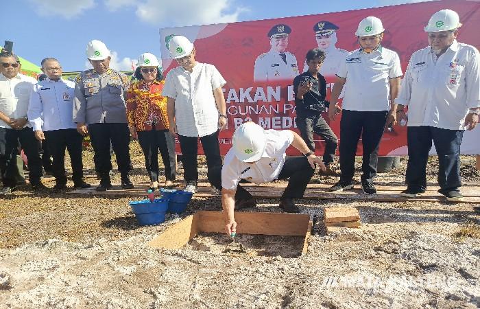 Bupati Kotim Lakukan Peletakan Baru Pertama Pembangunan Pabrik Pengolahan Limbah B3