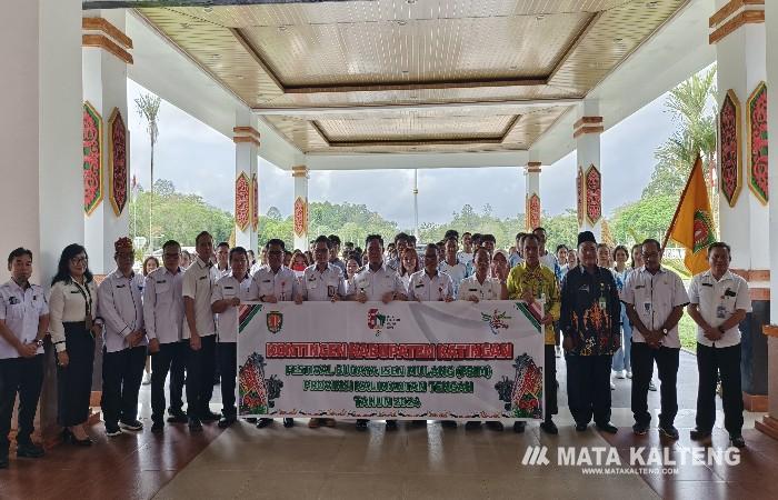 Kontingen Katingan Ikuti 10 Cabang Lomba Festival Budaya Isen Mulang Provinsi Kalteng