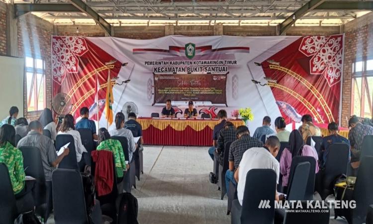 Jalan Berlumpur, 45 Calon Anggota PPS di Bukit Santuai Antusias Ikuti Tes