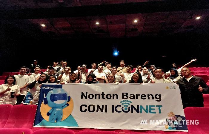 Wujud Apresiasi, PT PLN Icon Plus Kalteng Nonton Bareng CONI dan Pelanggan Setia