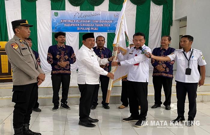 125 Orang Kontingen Pesparawi XVII Tingkat Provinsi Dilepas Pj Bupati Sukamara