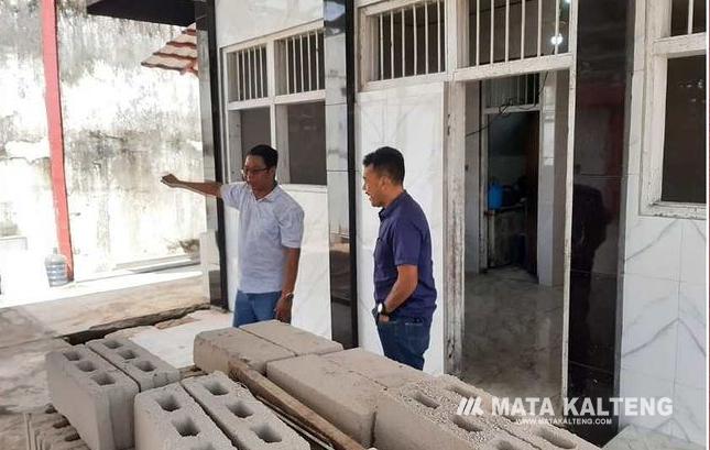 Kemenkumham Kalteng Tinjau Perbaikan Dapur Lapas Sampit