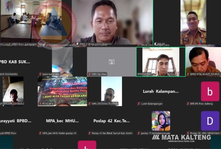 BPBPK Kalteng Minta Peningkatan Kesiapsiagaan Potensi Kebakaran Lahan